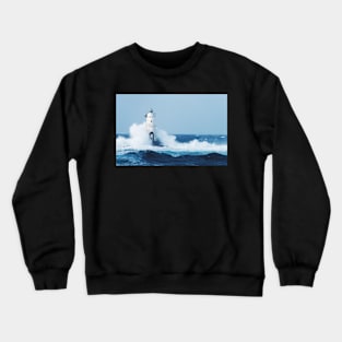 Old Lighthouse In The Storm Crewneck Sweatshirt